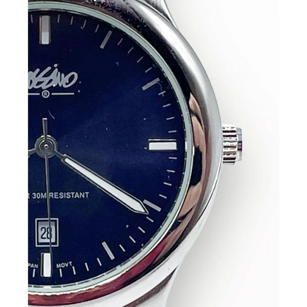 Mossimo Navy Face Analog Quartz Mens Watch 30m WR New Battery
